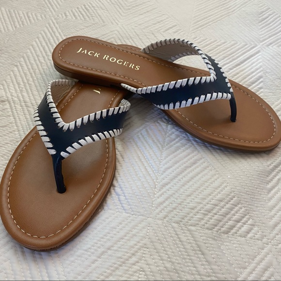 Jack Rogers Thelma Thong Sandals - NIB - Picture 2 of 6